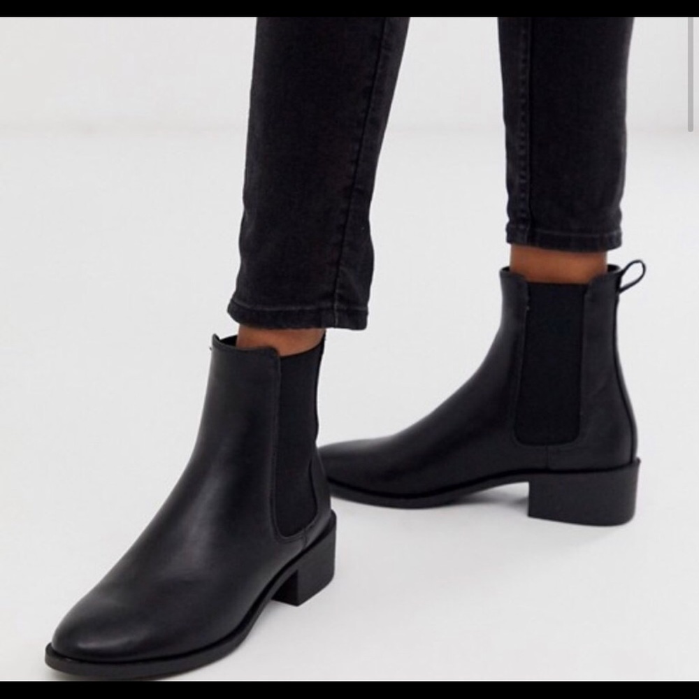 ASOS Black Chelsea Boots; like NEW!